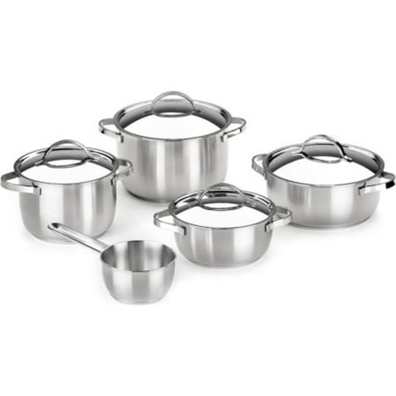 Pack Bater�a de Cocina Bra Ancora A399908/ Cacerola �20cm/ Cacerola �24cm/ Cazo �14cm/ Olla �20cm/ Olla �24cm/ Acero Inoxidable/