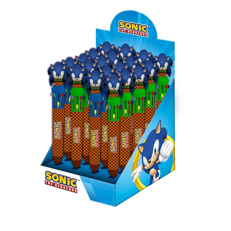 Boligrafo 10 colores Sonic the Hedgehog surtido