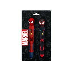 Blister 2 boligrafos 10 colores Spiderman Marvel