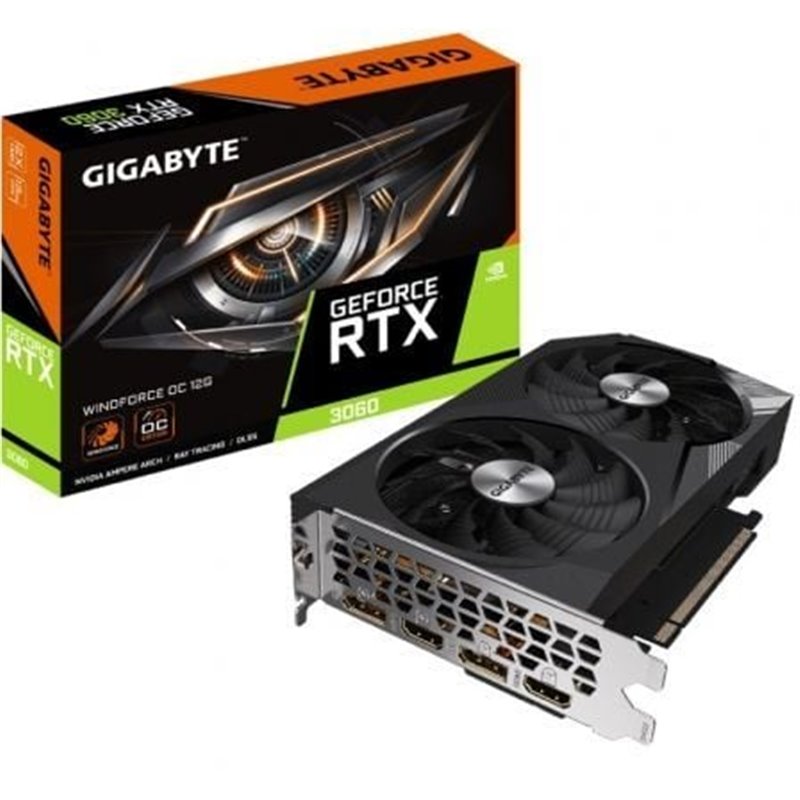 Tarjeta Gr�fica Gigabyte GeForce RTX 3060 WindForce OC 12G/ 12GB GDDR6/ LHR