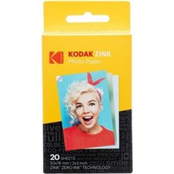 Papel Fotogr�fico para C�mara Printomatic y STEP Touch Kodak Zink/ 2"x3"/ 20g/ 20 Hojas