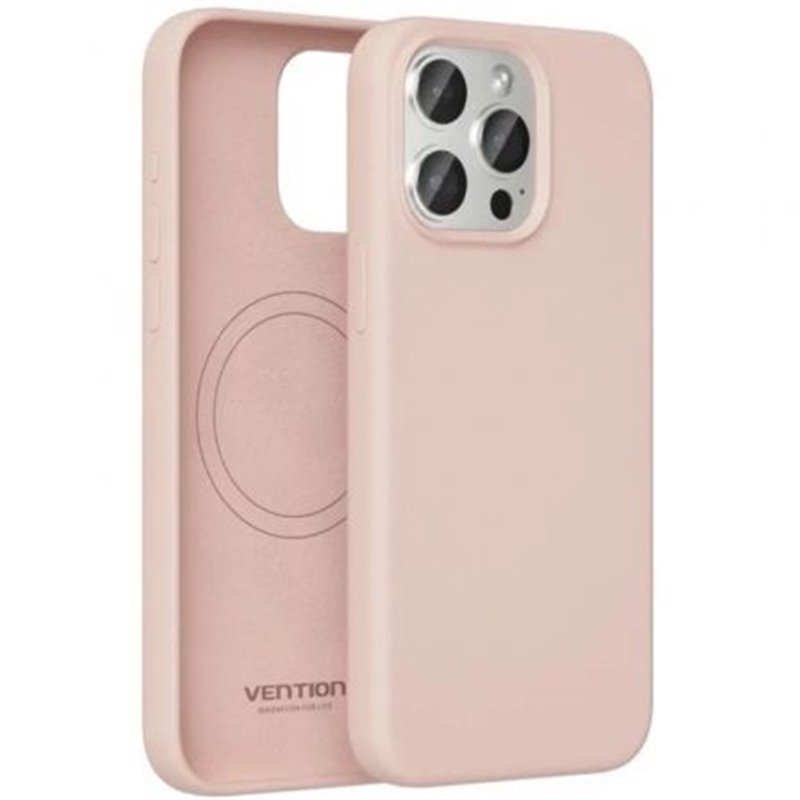 Funda Silicona con Magsafe Vention KUDP0-30/ Compatible con iPhone 13 Pro/ Rosa