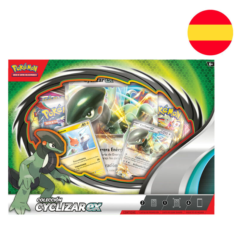 Blister juego cartas coleccionables Ciclyzar Ex Pokemon español