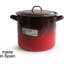 OLLA ALTA C/TAPA 24CM - 9L FUEGO