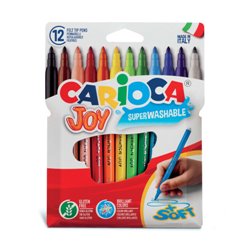 ESTUCHE 12 ROTULADORES JOY BOLSA CARTÓN CARIOCA 40531