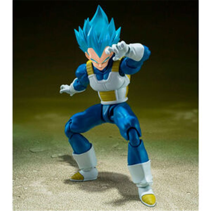 FIGURA S.H. FIGUARTS SUPER SAIYAN GOD SUPER SAIYAN VEGETA UNWAVERING SAIYAN PRIDE DRAGON BALL SUPER 14CM