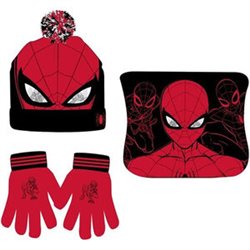 CONJUNTO GORRO GUANTES BRAGA CUELLO SPIDERMAN MARVEL