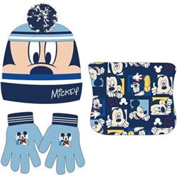 CONJUNTO GORRO GUANTES BRAGA CUELLO MICKEY DISNEY