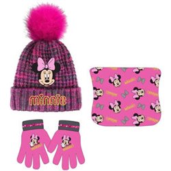 CONJUNTO GORRO GUANTES BRAGA CUELLO MINNIE DISNEY