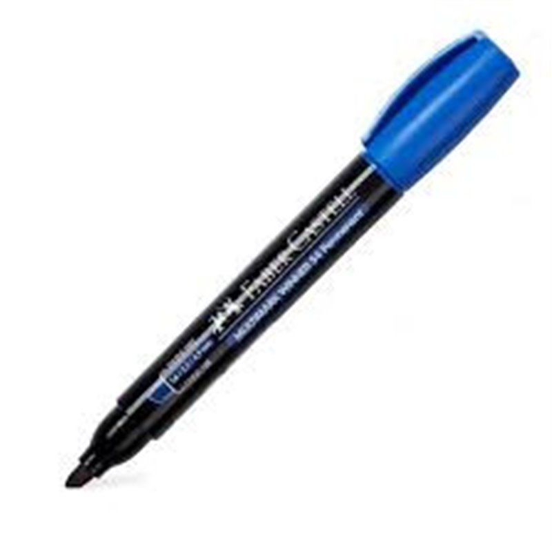 MARCADOR MULTIMARK WINNER 54-E AZUL PUNTA BISELADA Y SIN CLIP FABER CASTELL 153151