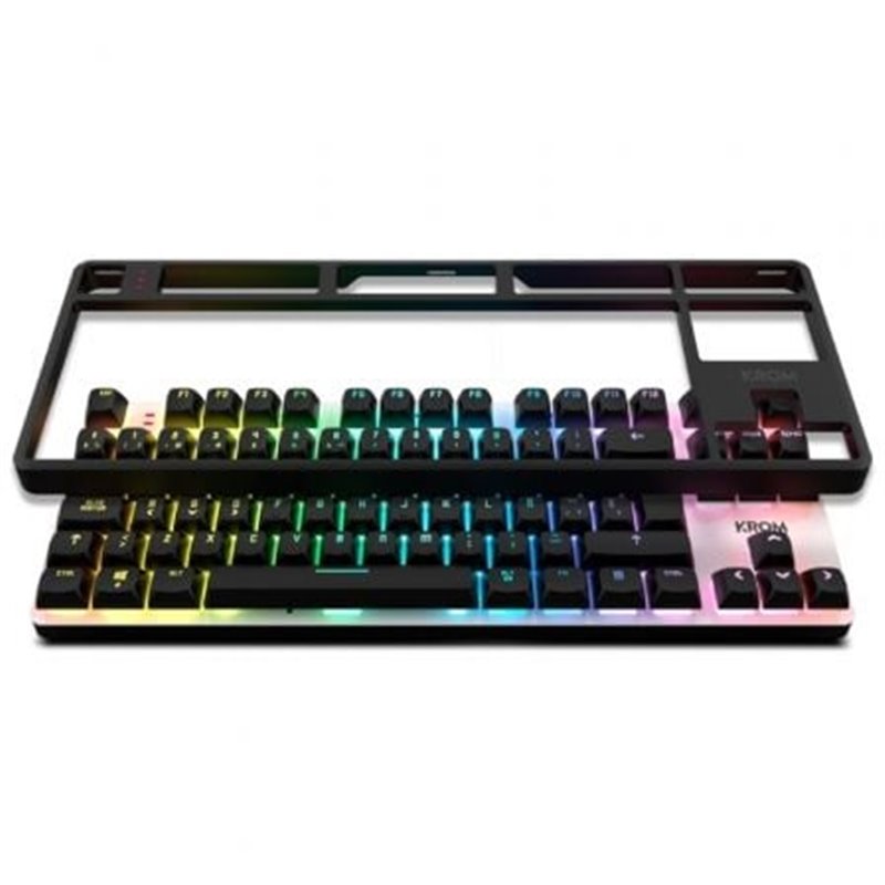 Teclado Gaming Mec�nico Krom Kernel Pro/ Negro y Blanco