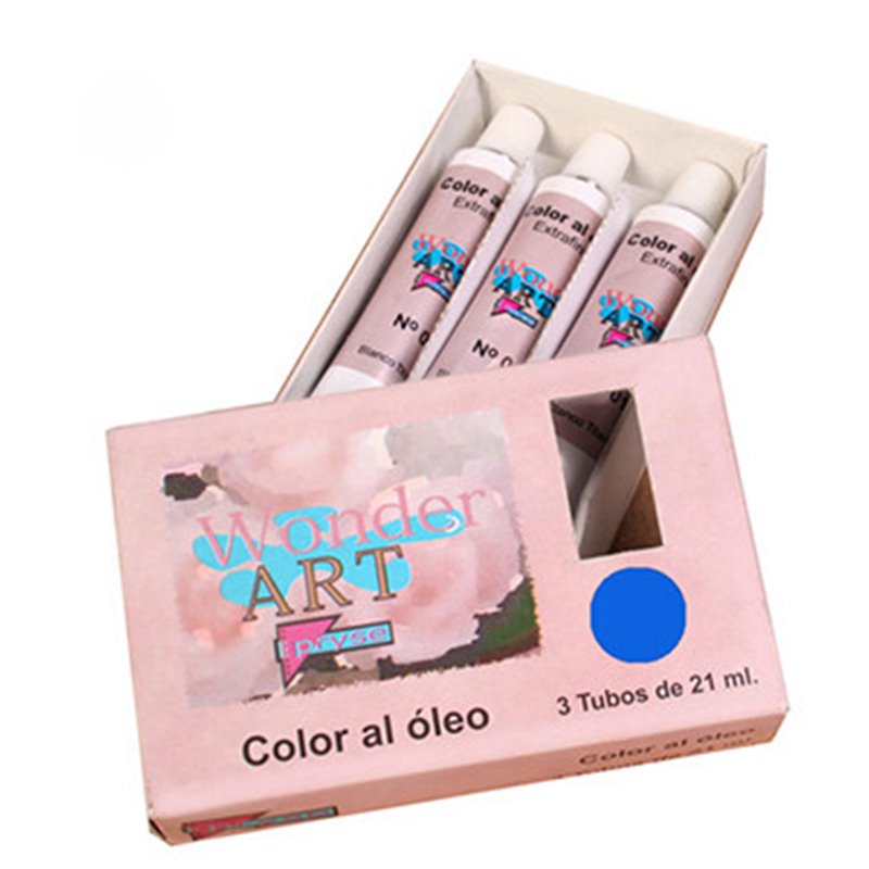 CAJA 3 TUBOS 21ML. ÓLEO Nº.28 AZUL ULTRAMARINO WONDER ART BY PRYSE 6250028