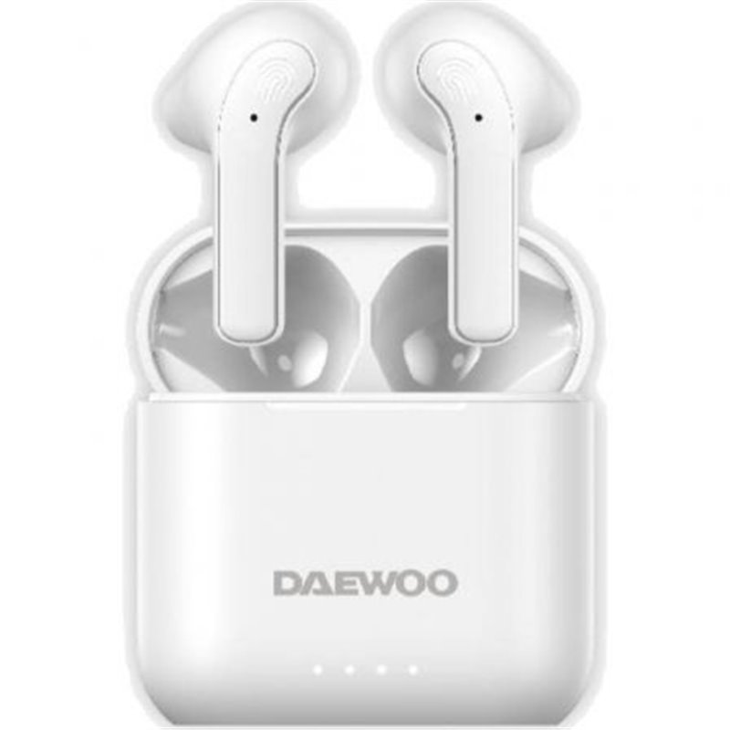 Auriculares Bluetooth Daewoo DW2021 con estuche de carga/ Autonom�a 5h/ Blancos