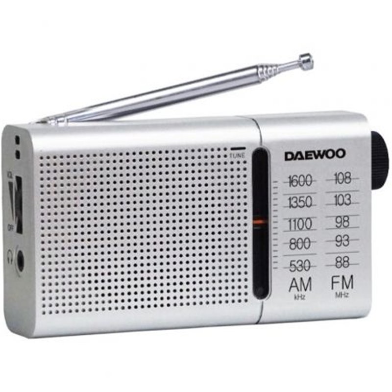 Radio Port�til Daewoo DW1037/ Plateada