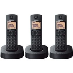 Tel�fono Inal�mbrico Panasonic KX-TGC313SP/ Pack TR�O/ Negro