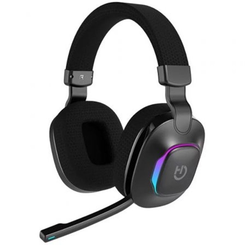 Auriculares Gaming con Micr�fono Hiditec Vortex ARGB/ Jack 3.5/ Bluetooth/ Negros