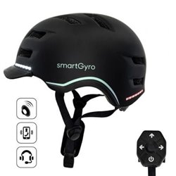 Casco para Adulto SmartGyro Helmet Pro/ Tama�o L/ Negro