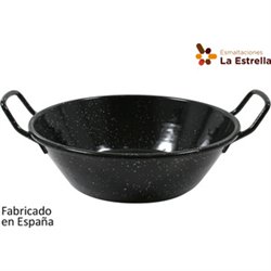 PAELLERA HONDA BORDONADA 22CM-1,7L JASPEADA