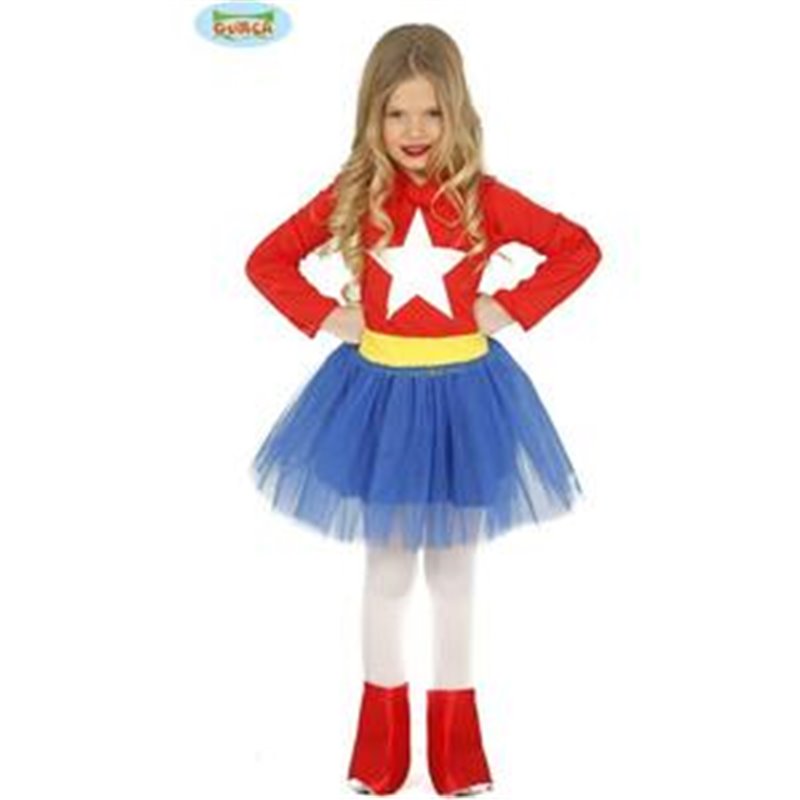 DISFRAZ SUPER CHICA 3-4 AÑOS