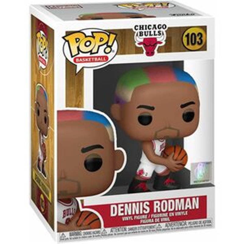 FIGURA POP NBA LEGENDS DENNIS RODMAN BULLS HOME