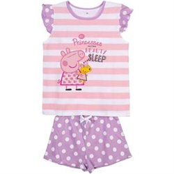 PIJAMA CORTO SINGLE JERSEY TIRANTES PEPPA PIG PINK