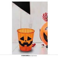 VASO CALABAZA PLASTICO HALLOWEEN