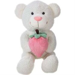 OSO FRESI   75 CM 3 COL.- BLANCO, MARRÓN, ROSA