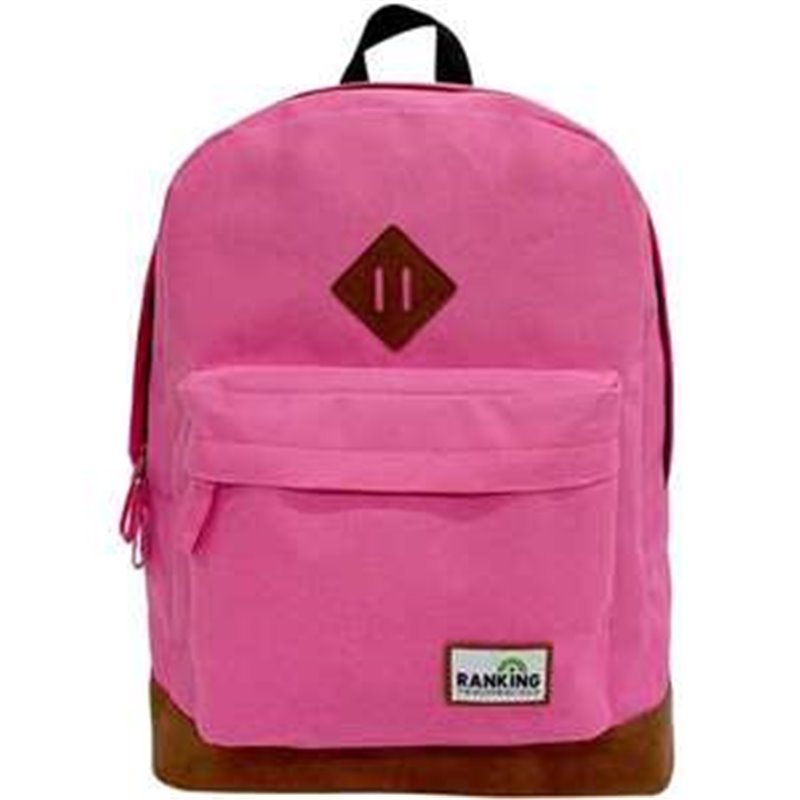 MOCHILA AMERICANO RANKING ROSA CHICLE 42 X 30 X 14 CM.