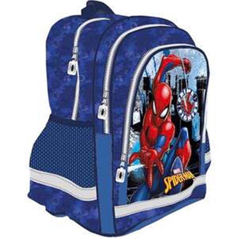 SPIDERMAN MOCHILA DOBLE COMPARTIMENTO ADAPTABLE A CARRO 41,5 X 30 X 17 CM.