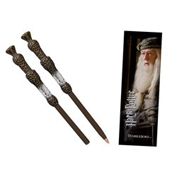 Bolígrafo Varita & marca página Dumbledore 18,5cm