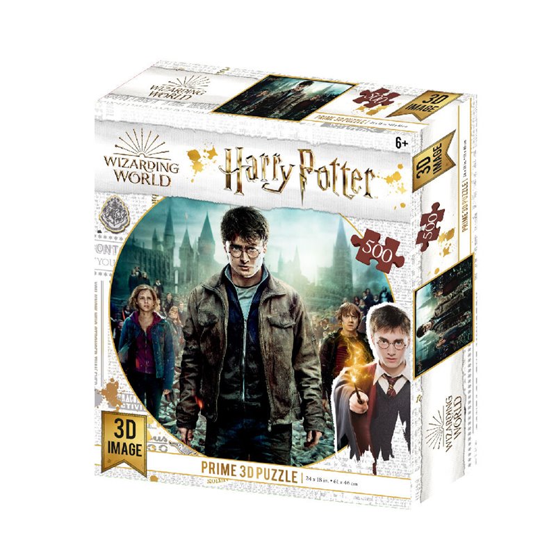 Puzzle lenticular Harry, Hermione y Ron 500 piezas