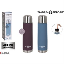 TERMO INOXIDABLE 500ML SOFT TOUCH - 2 SURTIDOS