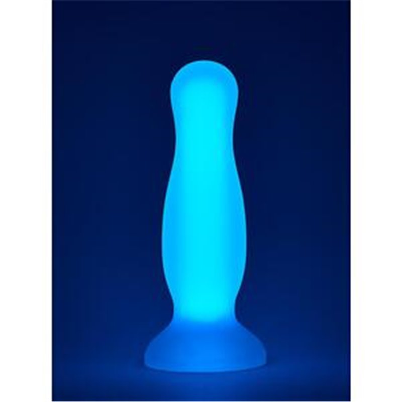 RADIANT SOFT - PLUG BRILLANTE DE SILICONA AZUL