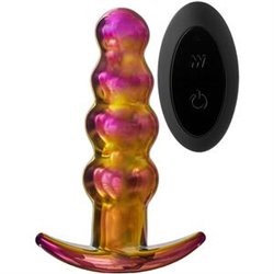 GLAMOUR GLASS REMOTE VIBE BEADED PLUG