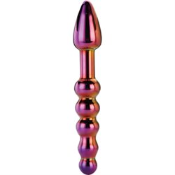 GLAMOUR GLASS RIDGED ANAL DILDO