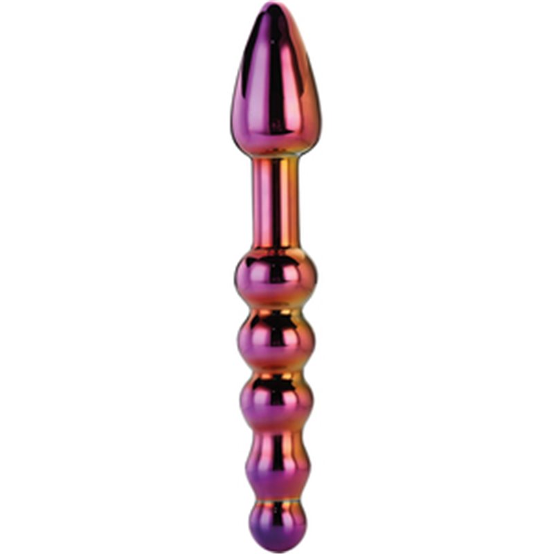 GLAMOUR GLASS RIDGED ANAL DILDO