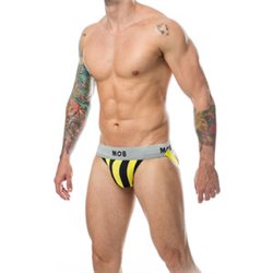 MOB STRIPE CLASSIC JOCK - TANGA AMARILLO