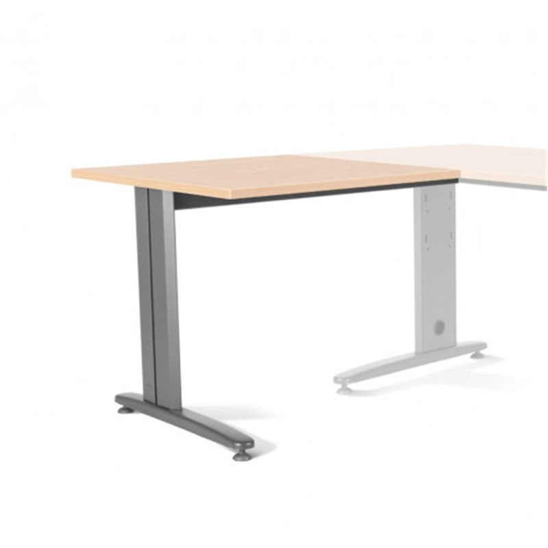 ALA PARA MESA DE OFICINA SERIE METAL 100X60 GRIS / HAYA  ROCADA 2102AC01