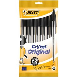 BIC 830864 bolígrafo Negro Medio 10 pieza(s)