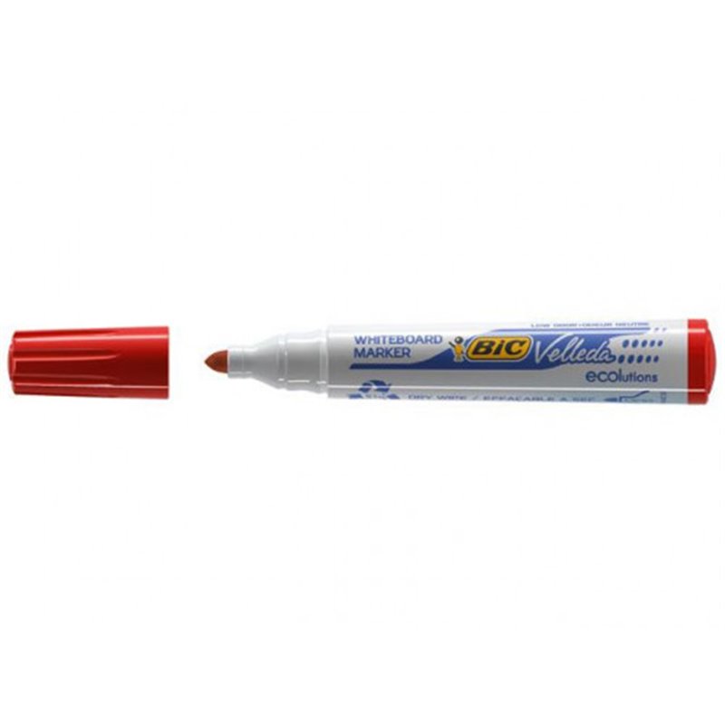 MARCADOR PARA PIZARRA BLANCA 1701 TINTA A BASE DE ALCOHOL TRAZO 1,5MM. ROJO VELLEDA 904939