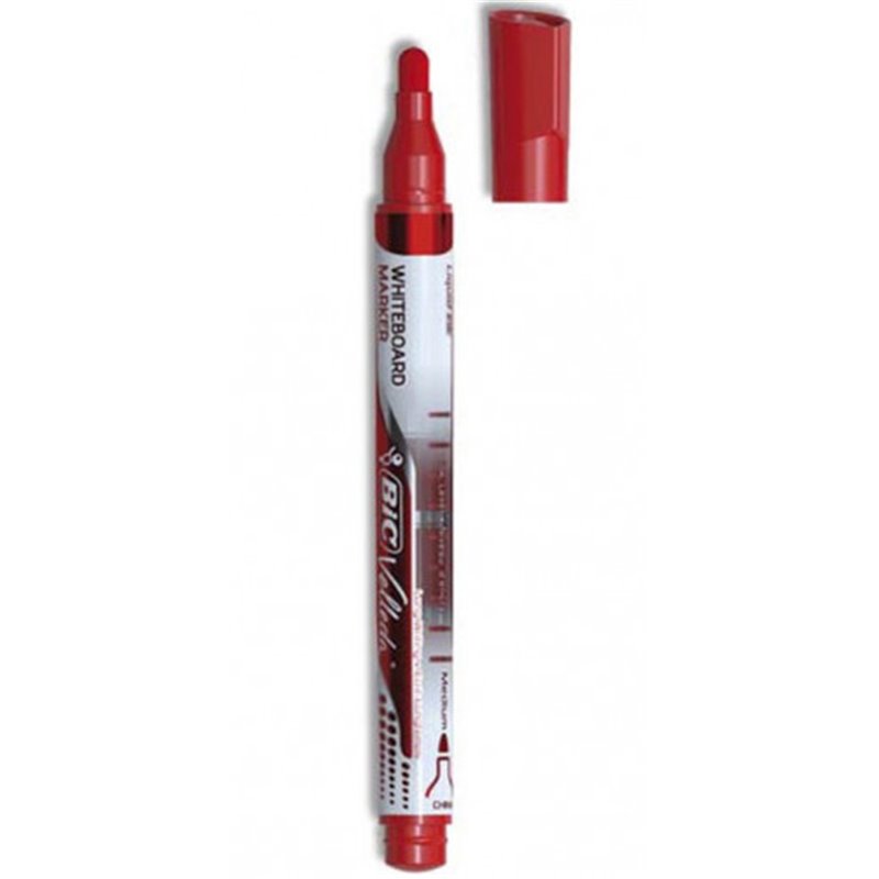 MARCADOR PARA PIZARRA BLANCA TINTA LIQUIDA TRAZO 2MM. ROJO VELLEDA 902089