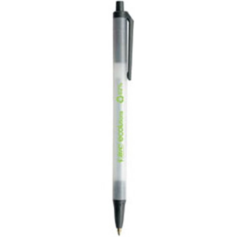 BOLIGRAFO ECO CLICSTIC RECICLADO TRAZO MEDIO EN COLOR NEGRO BIC 8806871