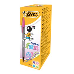 BIC Cristal Fun Rosa Bolígrafo 20 pieza(s)