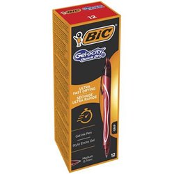 BOLIGRAFO GELOCITY QUICK DRY RETRACTIL TRAZO 0,7 MM. COLOR ROJO BIC 949874