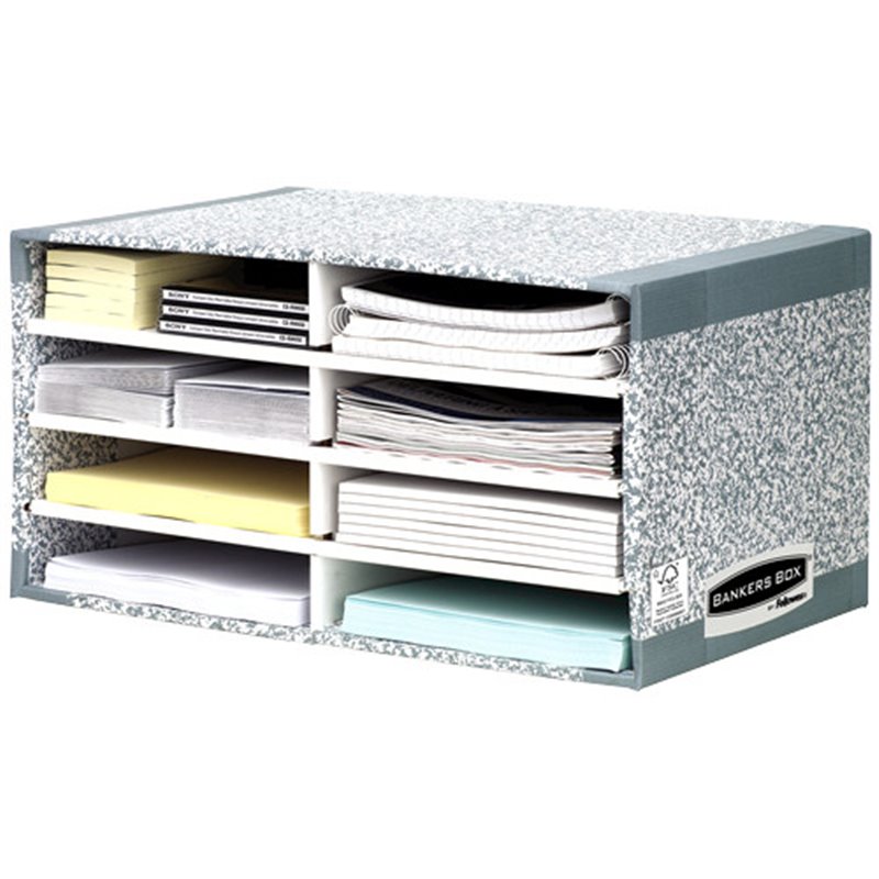 ORGANIZADOR GRIS/BLANCO BANKERS BOX 08750EU