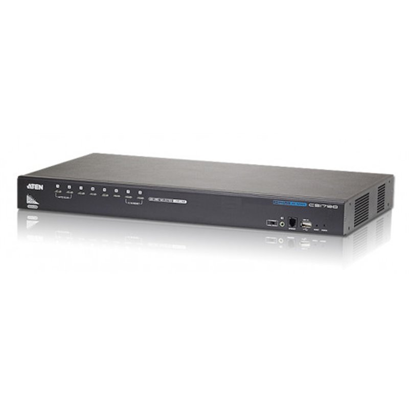 Aten CS1798 interruptor KVM Montaje en rack Negro