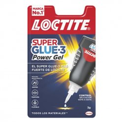 LOCTITE SUPERGLUE-3 CONTROL POWER GEL BL 3 GR LOCTITE 2641843