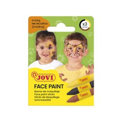 SET MAQUILLAJE FACE PAINT ESTUCHE DE 3 BARRAS ANIMAL JOVI 175AN