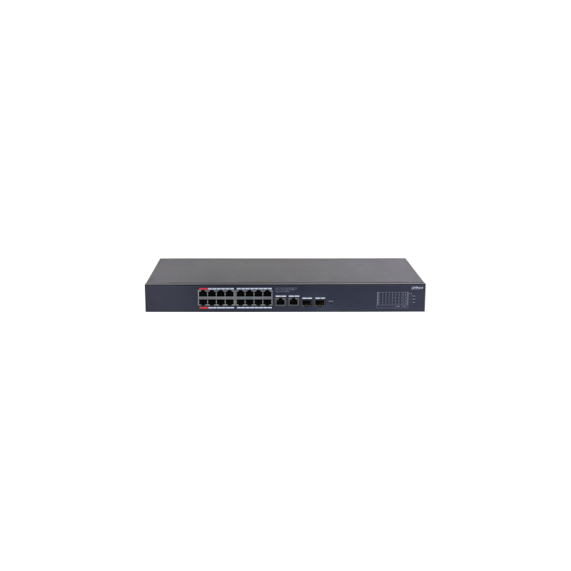 (CS4220-16GT-240) DAHUA SWITCH POE 16 PUERTOS GIGABIT + 2 UPLINK GIGABIT RJ45 + 2SFP GIGABIT 240W MANAGED CLOUD L2