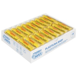 MY FIRST PLASTILINA BABY CAJA 18 PASTILLAS PASTA PARA MODELAR SÚPER BLANDA 38 G AMARILLO  NEW JOVI 37002